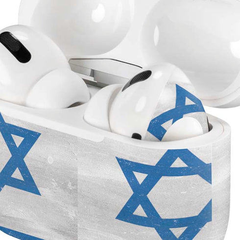 Israel Flag Distressed AirPods Skins